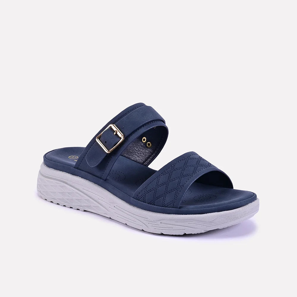 esther blue casual slippers