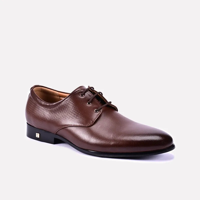 eton brown oxford shoes