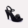 euphoria black bridal sandals