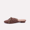 Evadne Brown Fancy Mules for women