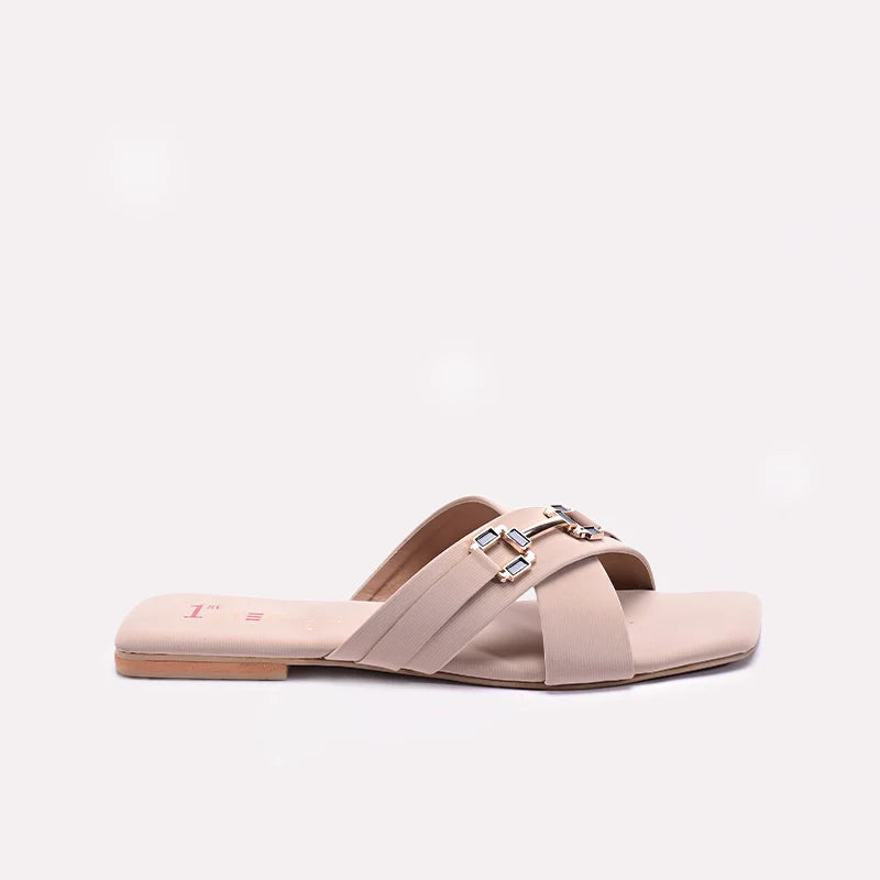 Womens Fawn Flat Casual Slippers