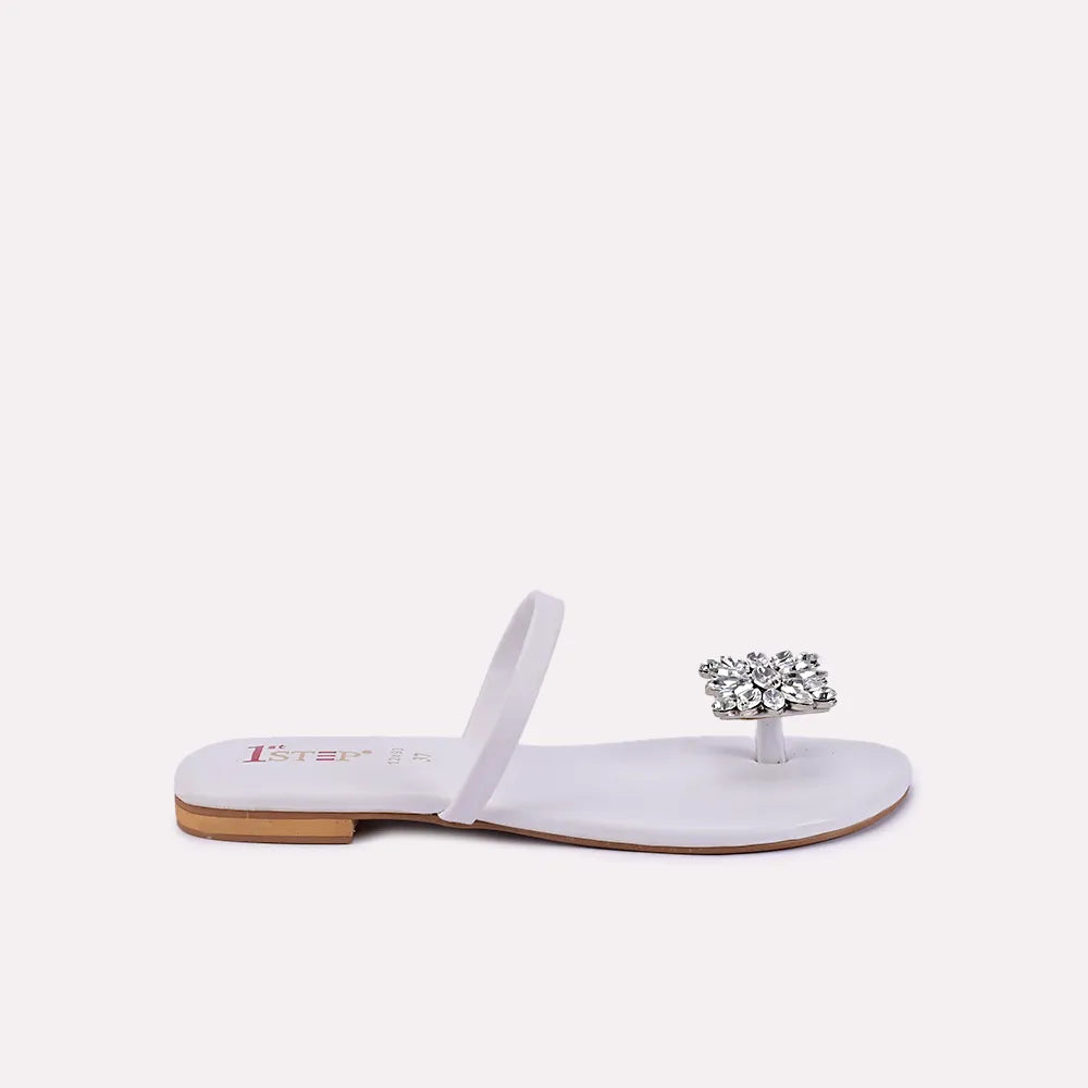 felicity women white fancy slippers