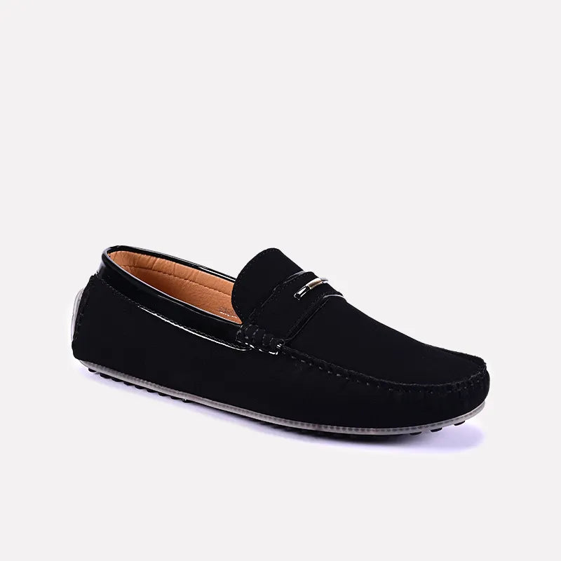 ferguson black classic suede loafers