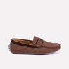 ferguson men brown classic suede loafers