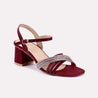 fina maroon casual sandals