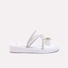 finchley womens platform white fancy slippers