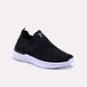 Fiora Black Slip On Sneakers