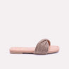 flare womens peach fancy slides