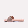 flare peach fancy slides  for womens