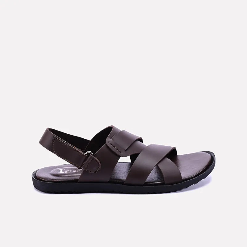 fletcher mens brown casual sandals