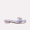 flora women silver fancy flats for women