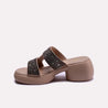 fawn chunky casual slippers for women