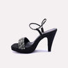 garnet black bridal sandals for women