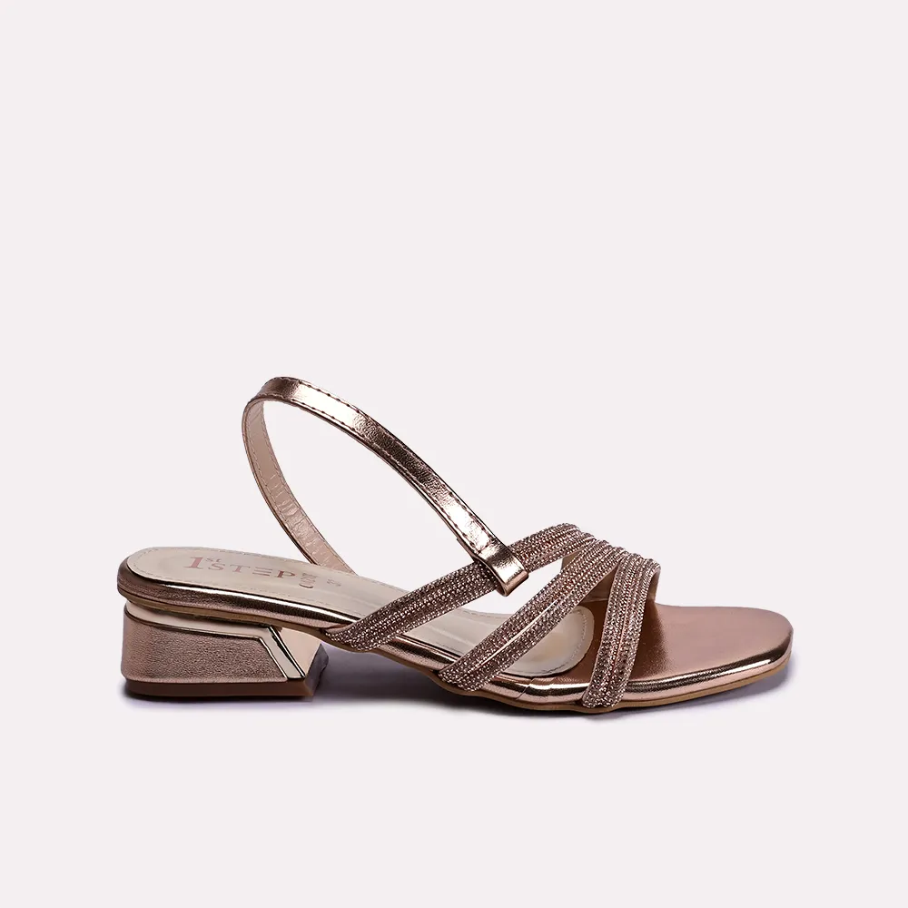 gena peach fancy sandals for women