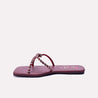 georgiana maroon fancy slippers for women