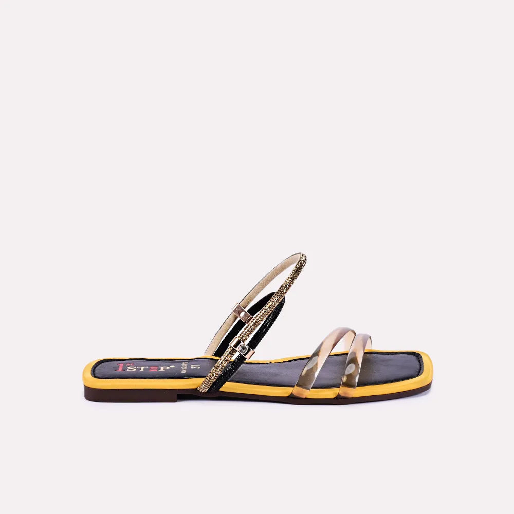 gianna women yellow fancy slippers