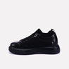 glimmer black platform sneakers for men