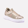 glimmer gold platform sneakers