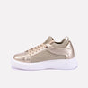 glimmer gold platform sneakers for men