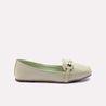 glowna womens green casual pumps