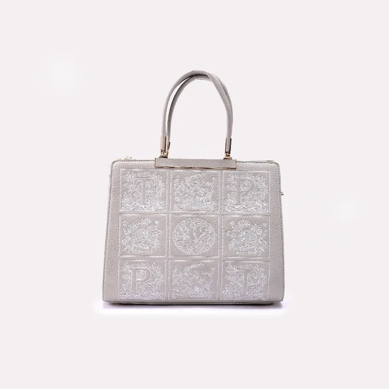 Gray Casual Shoulder Bag