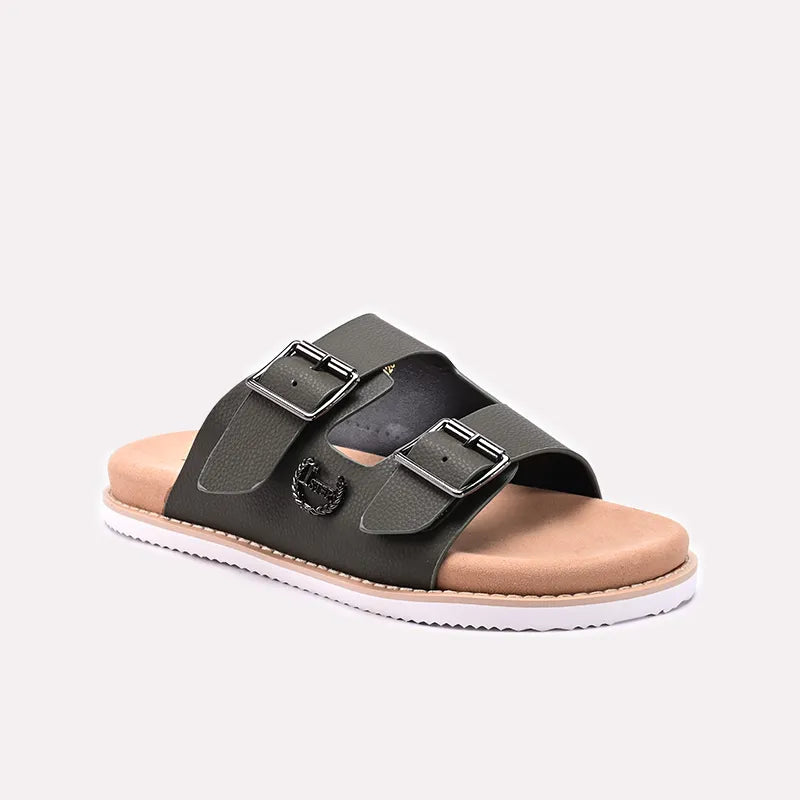 Green Mens Casual Slippers