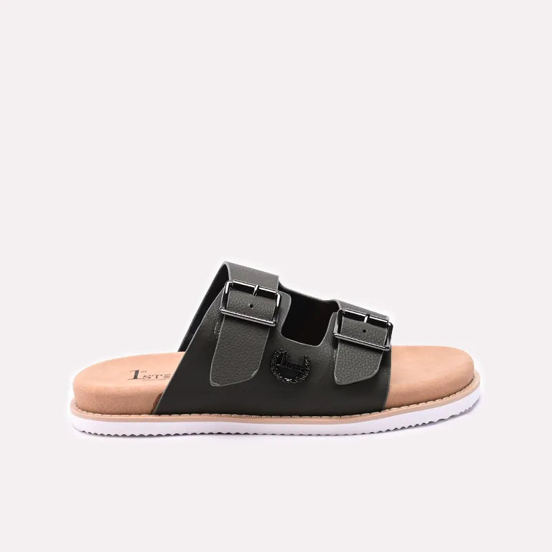Green Casual Slippers