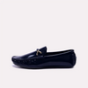 griffith blue glossy horsebit loafers for men