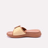 harian mustard casual slippers for women