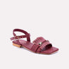 hartford maroon casual sandals