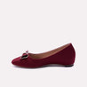 heike maroon casual pumps for women