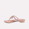 helena peach fancy slippers for women