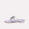 helena silver fancy slippers for women