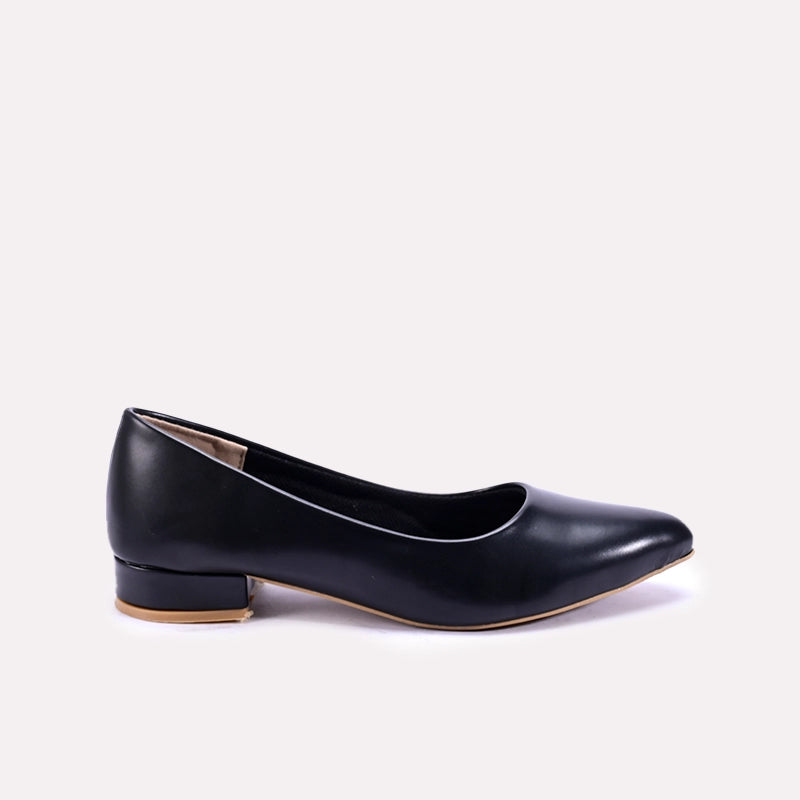 helene womens black court shoes