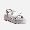 holly gray casual sandals