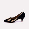 indira black court shoes for women