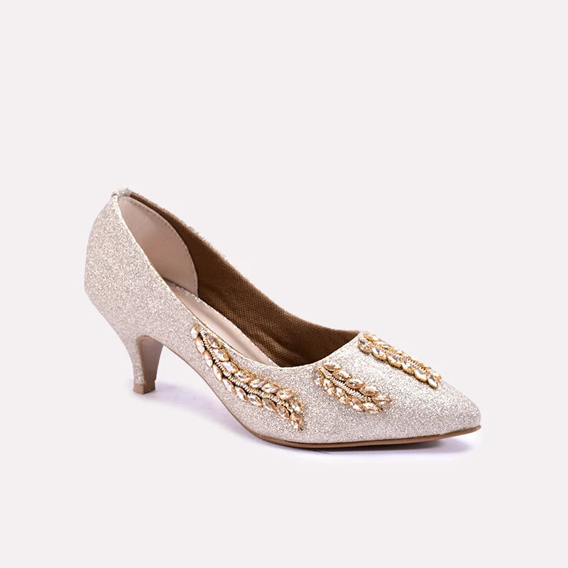 indira gold court shoes