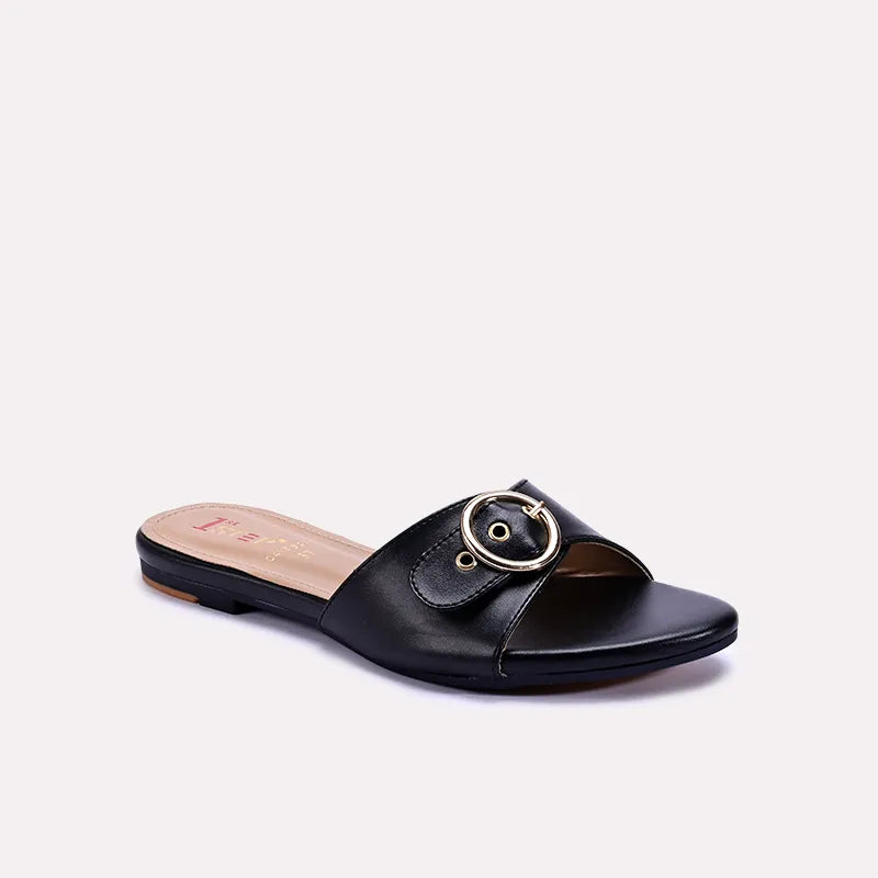 ira black casual flats