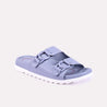 iris blue comfy slippers