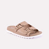 iris light brown comfy slippers