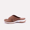 isabeauty brown chunky casual slippers for women