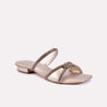 isadora gold fancy slippers