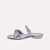 isadora silver fancy slippers for women