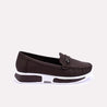 ivy brown casual loafer pumps for women