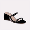 janet black block heel slippers