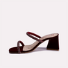 janet maroon fancy heel slippers