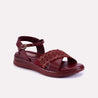 jocasta maroon comfy sandals