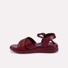 jocasta maroon comfy sandals for women