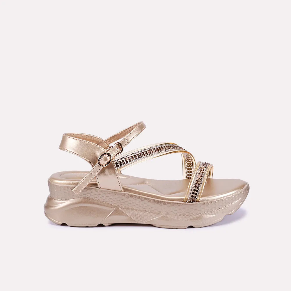 jocelyn women gold chunky soft sandals