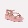 jocelyn peach chunky soft sandals